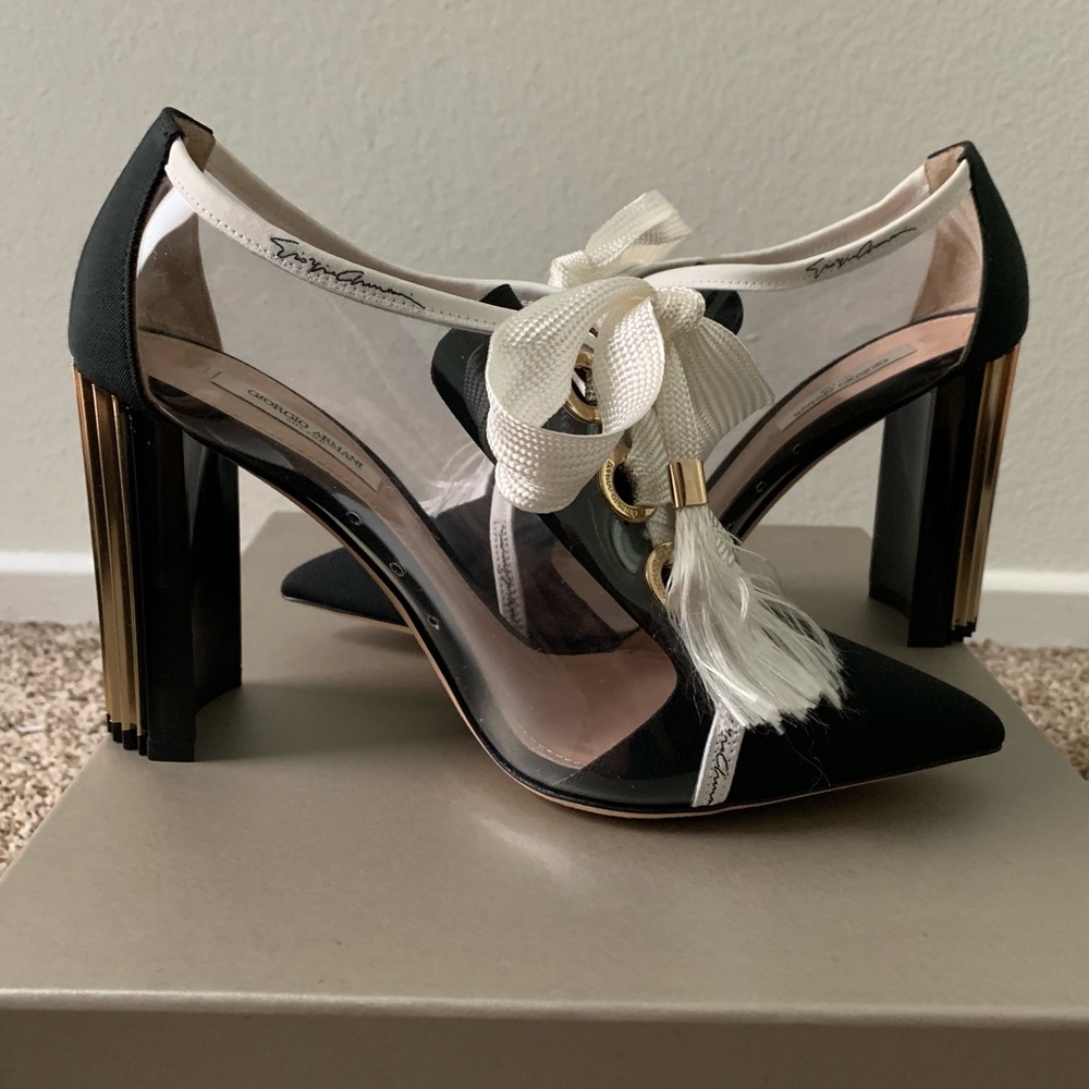 Giorgio Armani transparent lace-ups